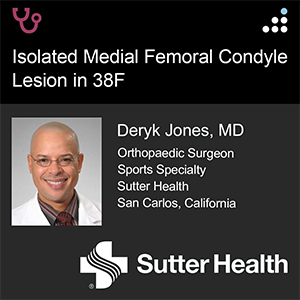 Isolated Medial Femoral Condyle Lesiont